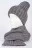 Комплект (шапка и шарф) Ferz Арина цвет Серый