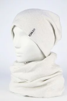Комплект (шапка и снуд) Classic Fashion  цвет Белый