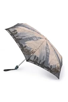 Зонт 5 сложений складной Fulton Tiny цвет Серый светлый