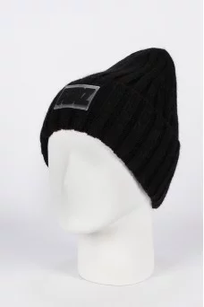 Шапка с отворотом Ferz Глэдис цвет Чёрный