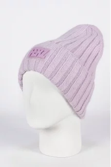 Шапка с отворотом Ferz Глэдис цвет Сиреневый светлый