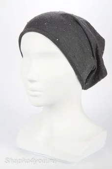 Колпак удлинённый шапка PRC  цвет Серый темный