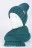 Комплект (шапка и шарф) Ferz Арина цвет Бирюзовый  темный 609