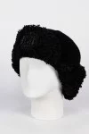 Шапка ушанка Mike Ambaroff Бархат шеврон цвет Чёрный размер 56-58