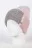 Шапка бини Angel М 22101 цвет Розовый/Серый/Пудровый