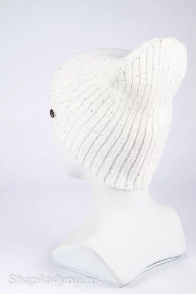 Колпак шапка Ferz Мария цвет Белый