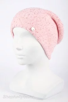 Колпак удлинённый шапка Ferz Октавия цвет Розовый