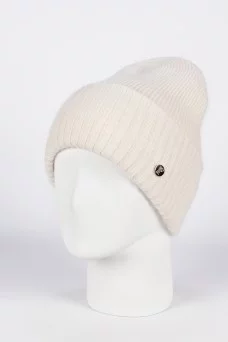 Шапка с отворотом Ferz Джемма цвет Белый