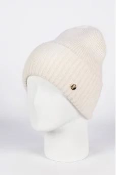 Шапка с отворотом Ferz Джемма цвет Бежевый светлый