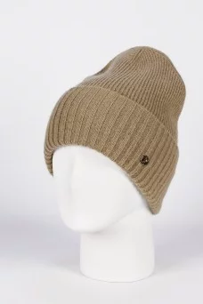 Шапка с отворотом Ferz Джемма цвет Полынь