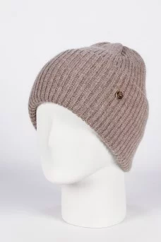 Шапка с отворотом Ferz Лимари цвет Бежевый тёмный