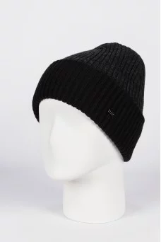 Шапка с отворотом Ferz Бриг цвет Серый темный/Чёрный