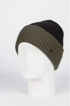 Шапка с отворотом Ferz Бриг цвет Серый темный/Хаки