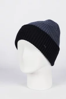 Шапка с отворотом Ferz Бриг цвет Синий тёмный/Джинсовый