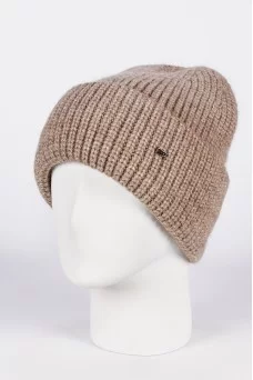 Шапка с отворотом Ferz Амстердам цвет Бежевый тёмный