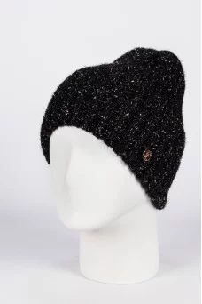Шапка с отворотом Ferz Вивиан цвет Чёрный