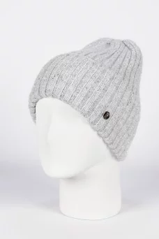 Шапка с отворотом Ferz Вивиан цвет Серый светлый