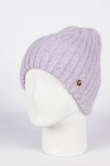 Шапка с отворотом Ferz Вивиан цвет Сиреневый светлый