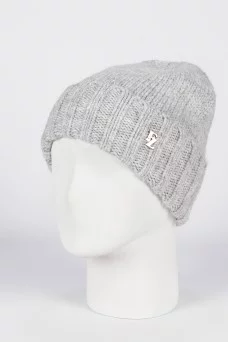 Шапка с отворотом Ferz Влада цвет Серый светлый
