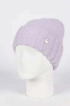 Шапка с отворотом Ferz Влада цвет Сиреневый светлый