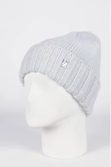 Шапка с отворотом Ferz Влада цвет Голубой