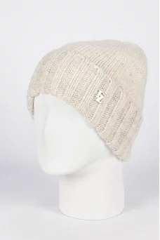 Шапка с отворотом Ferz Влада цвет Бежевый светлый