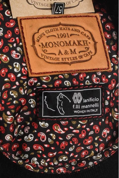 Кепка восьмиклинка MONOMAKH 35-3705 цвет Чёрный размер 57