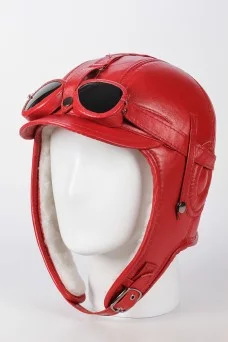 Шлем ушанка NST ПИЛОТ очки цвет Красный размер 58