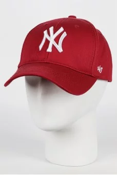 Бейсболка 47 Brand NY цвет Бордовый/Белый размер 57-59