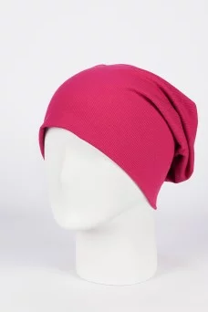 Колпак шапка SAYA EMBRA Кашкорсе "шелк" цвет Фуксия темный