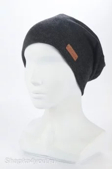 Колпак удлинённый шапка Noryalli  цвет Черный угольный