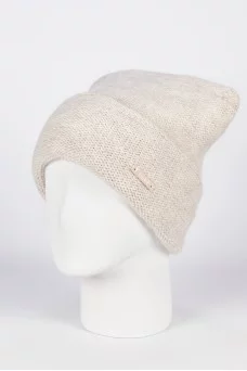 Шапка с отворотом Ferz Гламур цвет Бежевый светлый