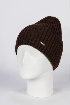 Шапка с отворотом Ferz Анабель цвет Коричневый