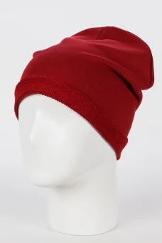 Колпак шапка N&D Валик цвет Красный темный