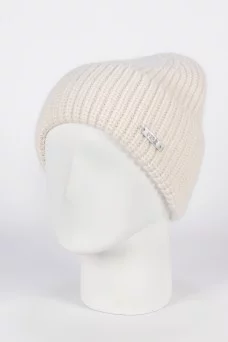 Шапка с отворотом Ferz Алмаз цвет Белый