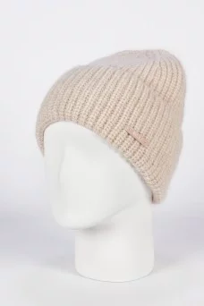 Шапка с отворотом Ferz Алмаз цвет Жемчужный