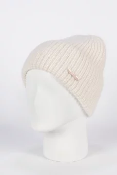 Шапка с отворотом Ferz Алмаз цвет Бежевый светлый