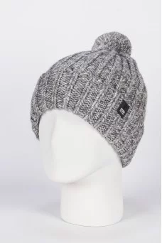 Шапка с помпоном Ferz Гарри цвет Серый светлый