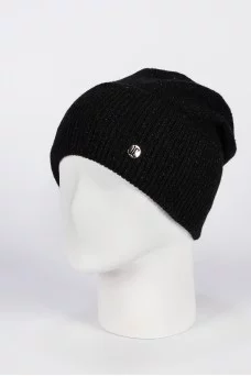 Шапка с отворотом Ferz Ева цвет Чёрный