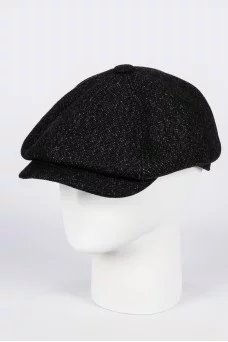 Кепка восьмиклинка Starkoff Драп Гаспар цвет Чёрный размер 57