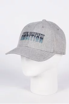 Бейсболка BM125179 наш THE RIGHT AMBITION  сер св мел 57 59 100% х/б