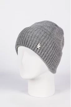 Шапка с отворотом Ferz Келли цвет Серый