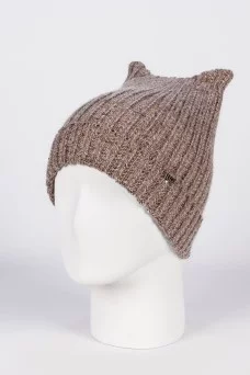 Шапка с ушками Ferz Кира цвет Бежевый тёмный