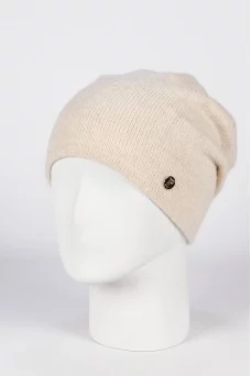 Шапка с защипом Ferz Клэр цвет Бежевый светлый