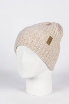 Шапка с отворотом Ferz Креола цвет Жемчужный
