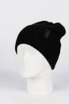 Шапка с отворотом Ferz Креола цвет Чёрный Шапка с отворотом Ferz Креола цвет Чёрный