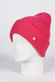 Шапка с отворотом Ferz Ларго цвет Фуксия