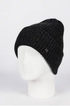 Шапка с отворотом Ferz Ларго цвет Серый темный