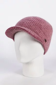 Шапка с козырьком Ferz Марика цвет Серо-розовый