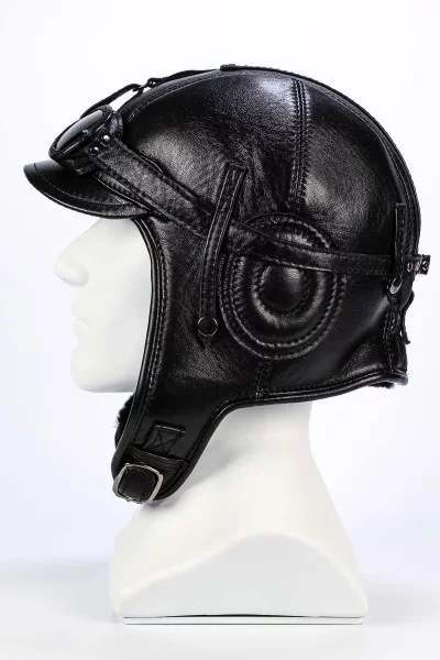 Шлем ушанка NST ПИЛОТ очки цвет Чёрный размер 59